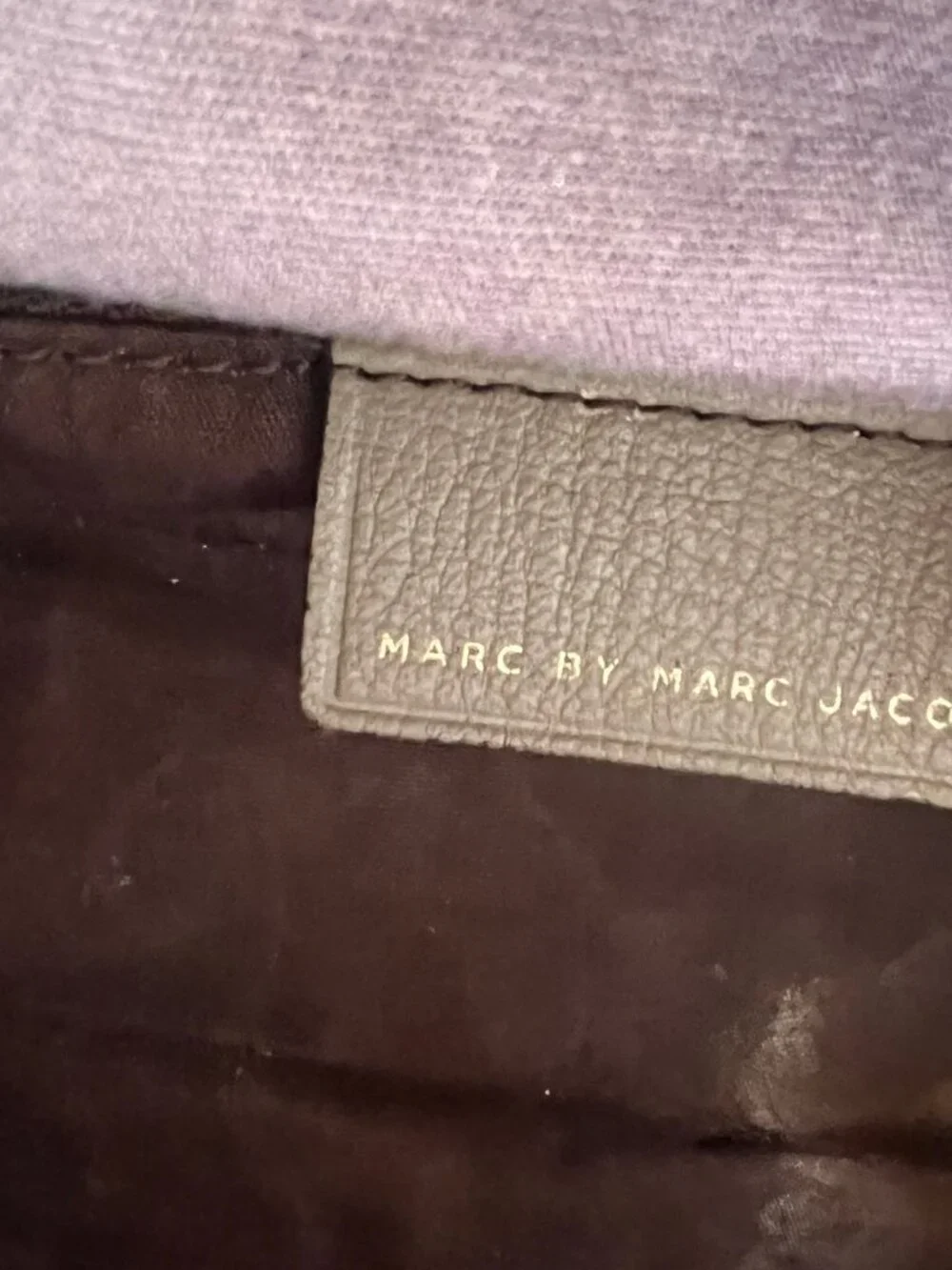 Y2K MARC BY MARC JACOBS HALF PIPE DUFFLE PEBBLE LEATHER SATCHEL BAG TAUPE